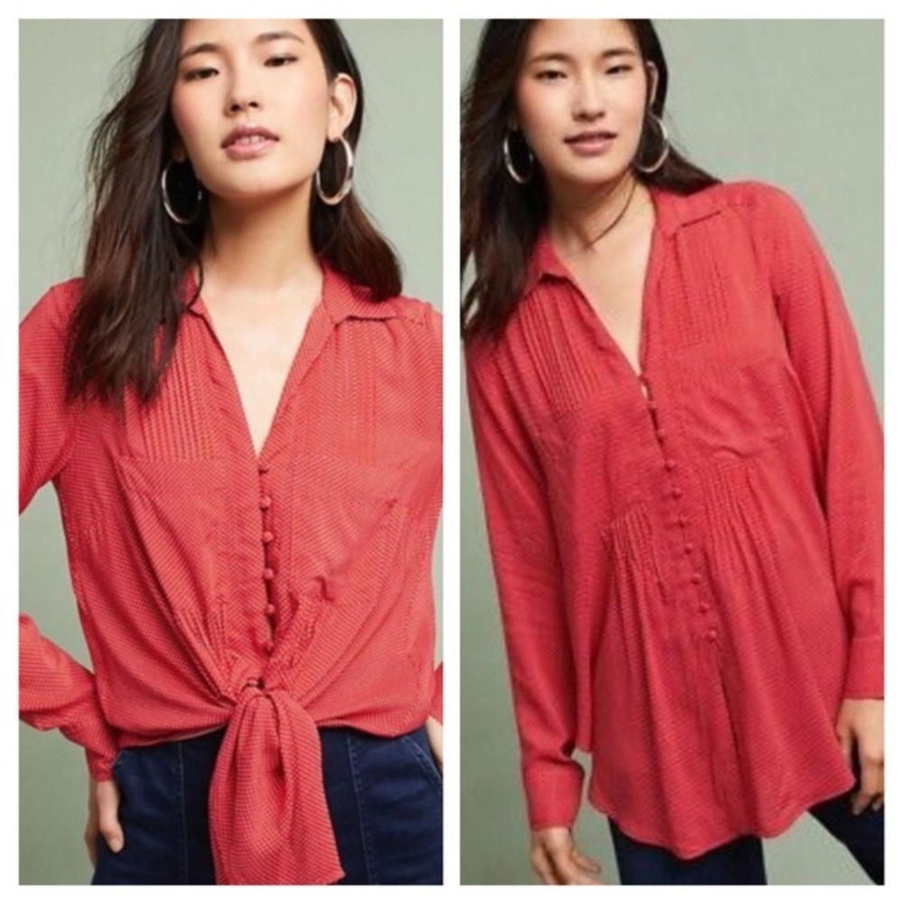 Hello Spring 🌼 Anthropologie Blouse